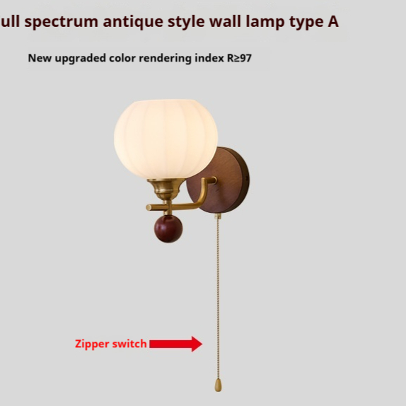 Mid-ancient Bedside Wall Lamp High-grade Zipper - Image 11