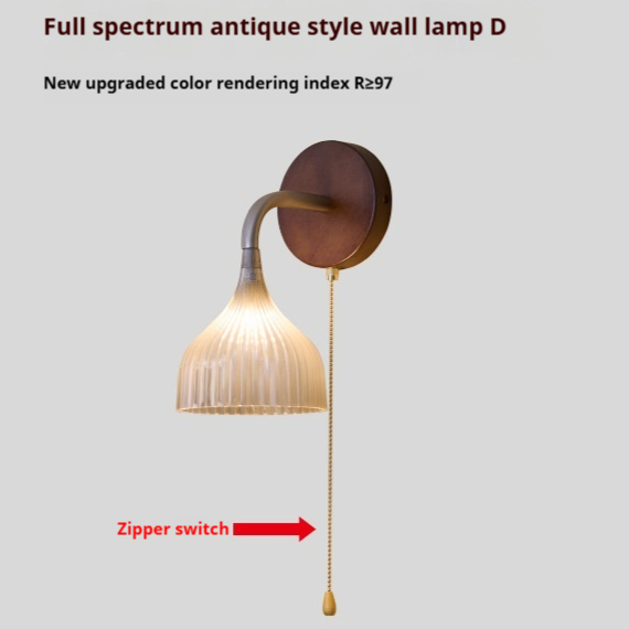 Mid-ancient Bedside Wall Lamp High-grade Zipper - Image 9