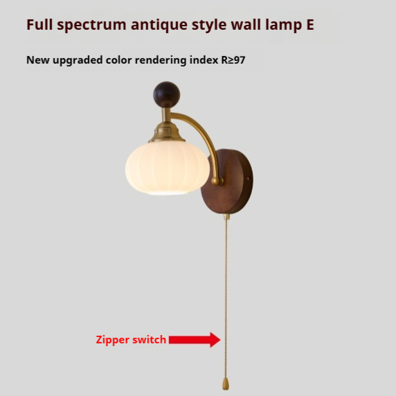 Mid-ancient Bedside Wall Lamp High-grade Zipper - Image 3