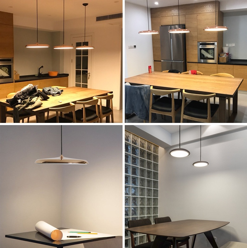 Dining Room Chandelier Macaron Flying Saucer Artistic Lamp