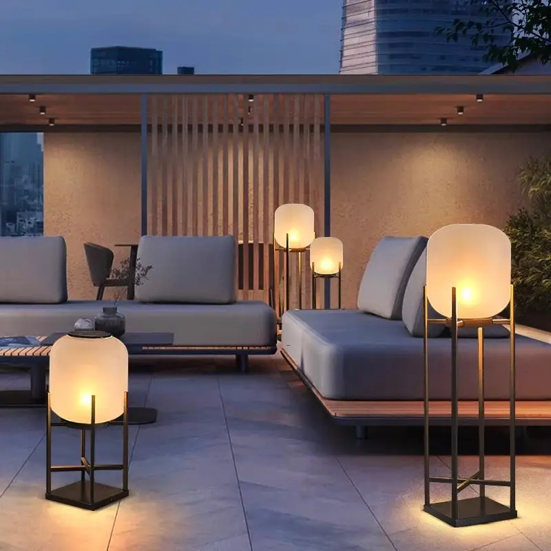 Simple Solar Outdoor Courtyard Atmosphere Landscape Lamp