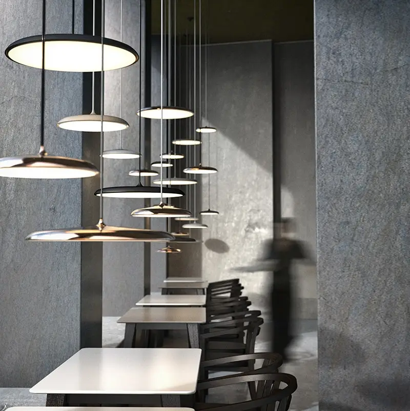 Dining Room Chandelier Macaron Flying Saucer Artistic Lamp