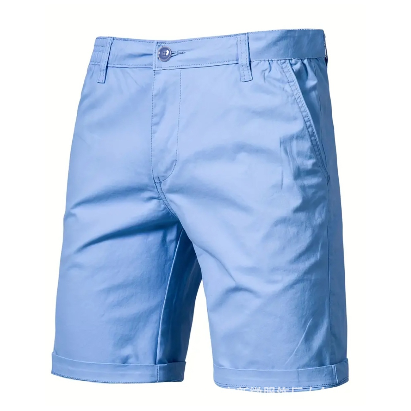 Men's Casual Straight-leg Loose Cargo Suit Shorts