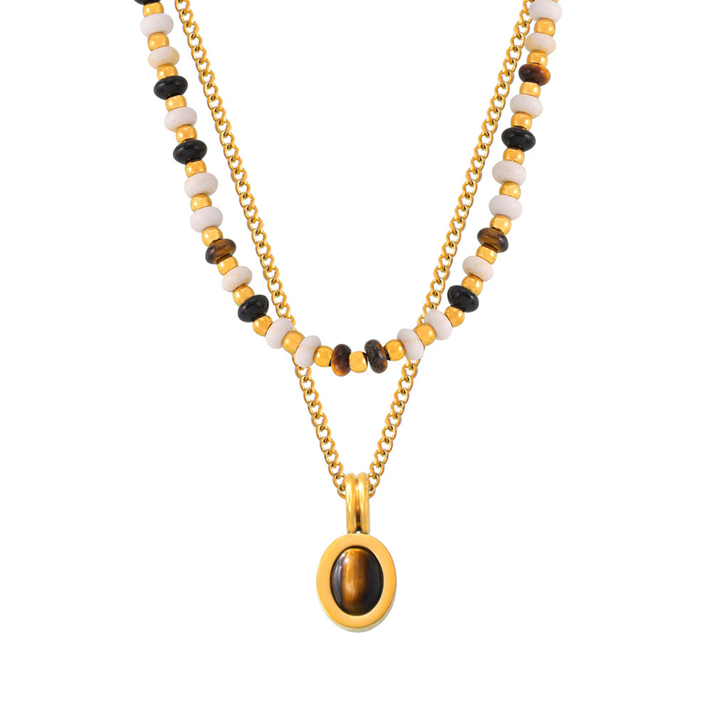 Real Gold Clavicle Chain Fashion Trendy Elegant Necklace Women