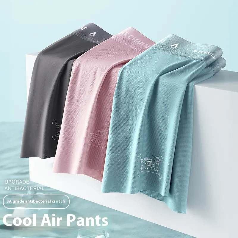 Ice Silk Men's Underwear Thin Breathable Boxers