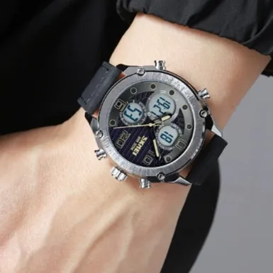 Outdoor Sports Men's Electronic Watch Dual Movement