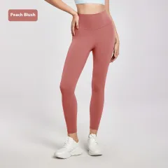 High Waist Nude Feel Yoga Pants Women's Summer Thin Peach Hip Lifting Seamless Fitness Pants - Peach Blush - View 1