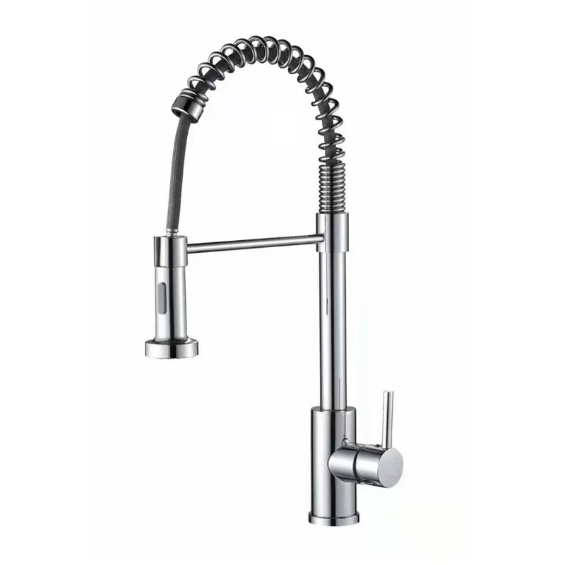 Pull Stainless Steel Kitchen Hot And Cold Faucet