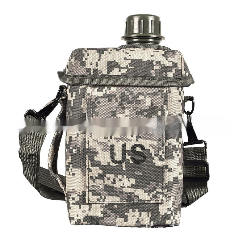 Outdoor Large Capacity Military Camouflage Solid Color PVC Single Shoulder Kettle