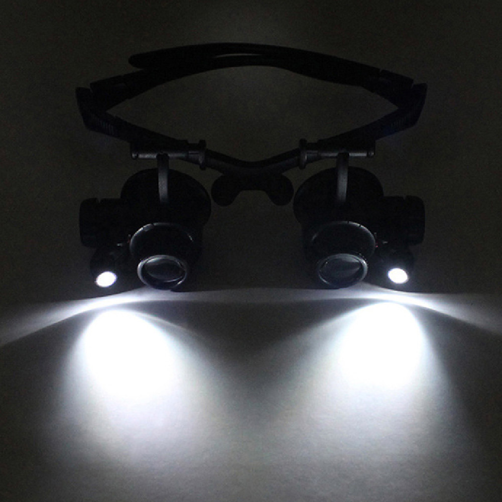 LED Lamp Glasses Headset Magnifying Glass