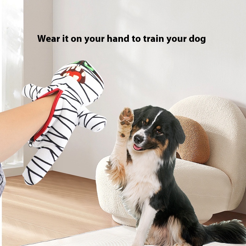 Pet Interactive Toy Plush Mummy Hiding Food