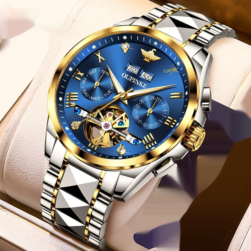 Hollow Automatic Mechanical Tide Waterproof Men's Watch - Image 3