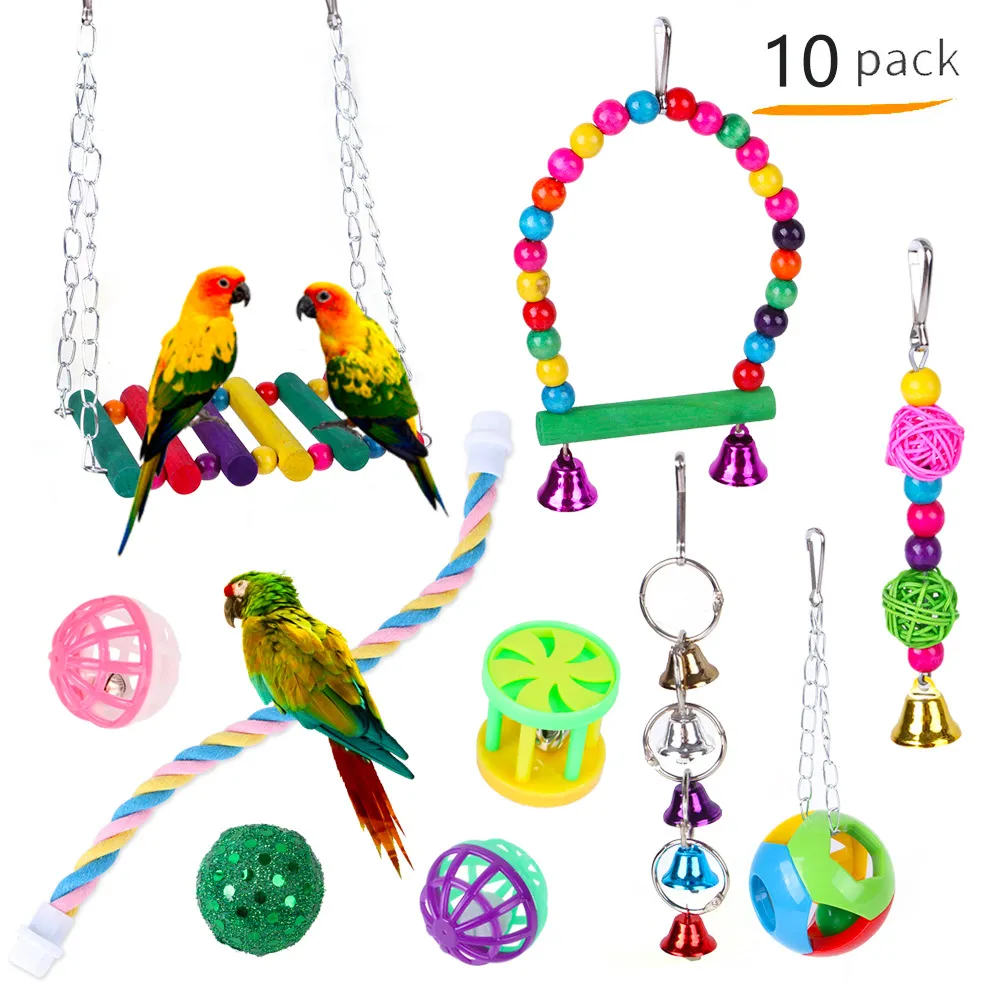 Fashion Personalized New Pet Birds Toys Suit - Some Accessories Are Random