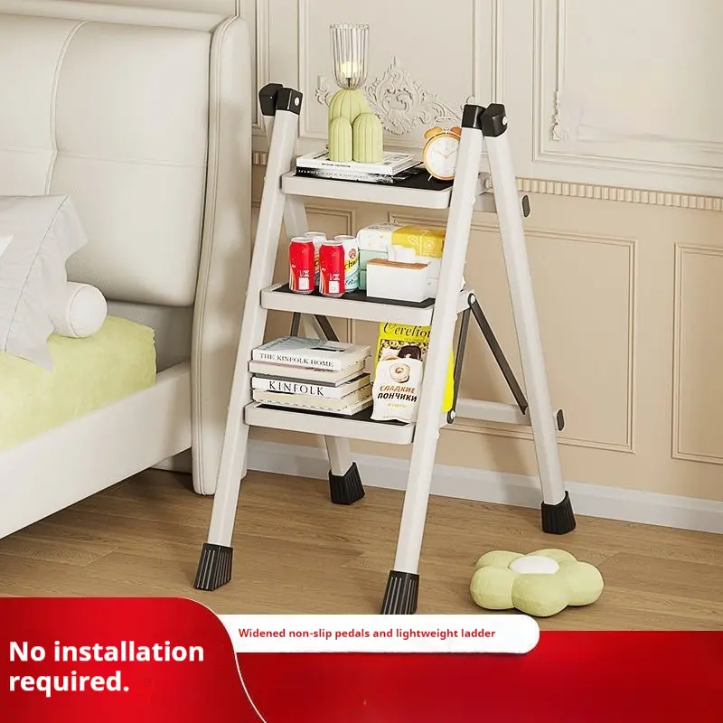 Household Folding Telescopic Ladder Lightweight Four-step Ladder