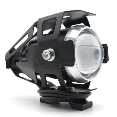 Waterproof LED Motorcycle Headlights Auxiliary Lamp Spotlight High Power U5 12V