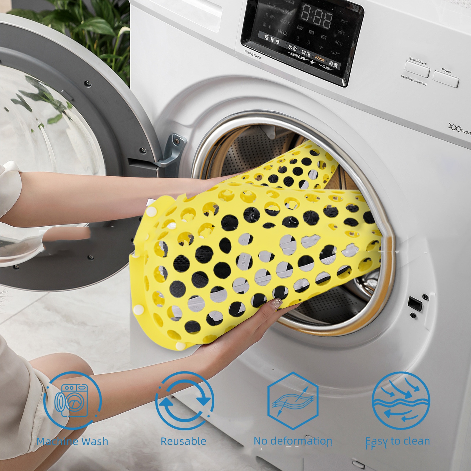 Silicone Shoe Washing Bag Household Anti-deformation Laundry Protection Bags source detail image 1