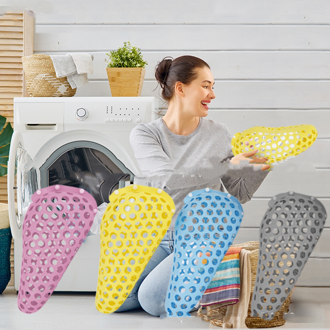 Silicone Shoe Washing Bag Household Anti-deformation Laundry Protection Bags source detail image 2
