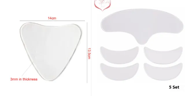 Anti Wrinkle Pad Invisible Glossy Transparent Silica Gel Patch Female Set - Shop at LoveMi
