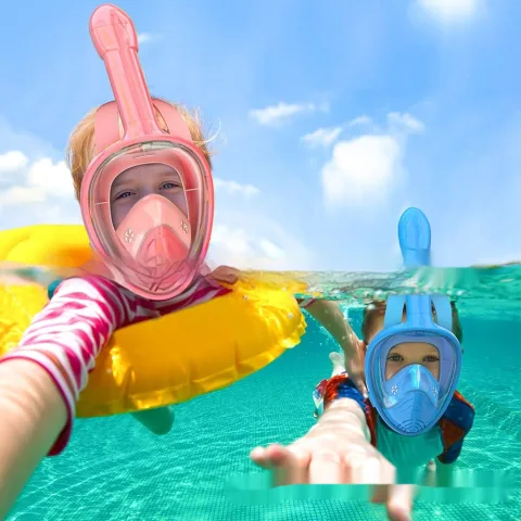 Silicone Snorkeling Mask Diving Full Dry Waterproof Leak-proof Anti-fog
