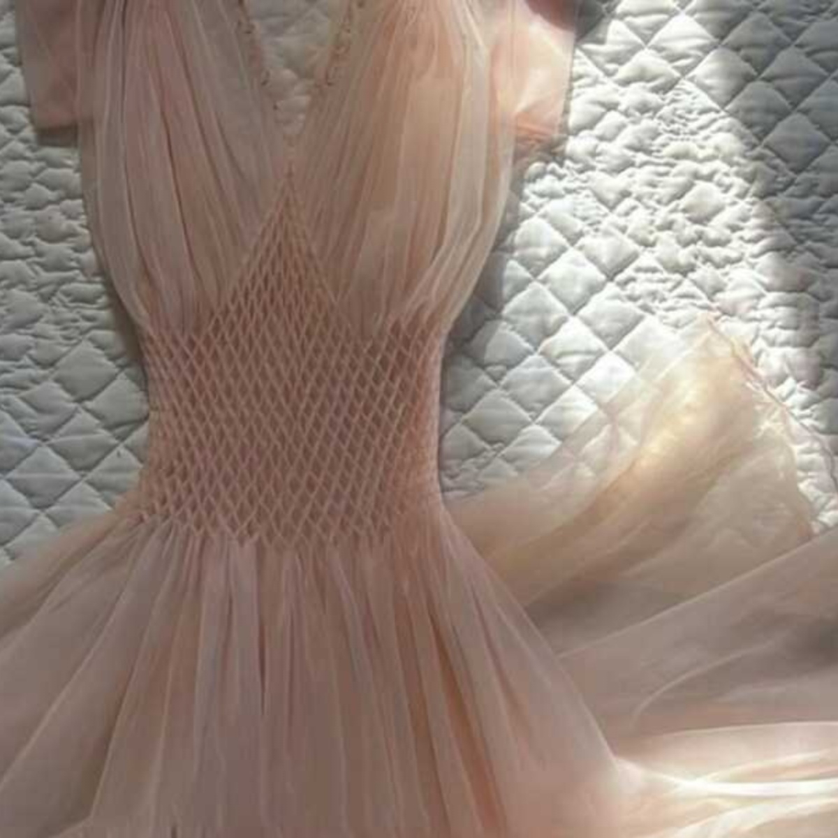 Premium And Unique Pink Mesh Back Waist Dress For Women