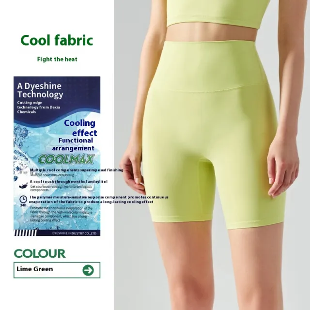 Four point Yoga Shorts Summer High Waist Seamless Fitness Exercise Tight Cycling Green - Shop at LoveMi