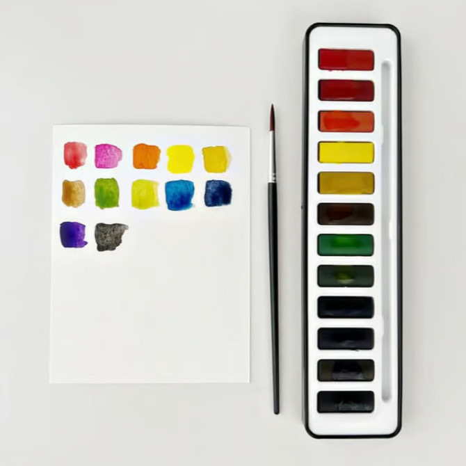 Portable Household Natural Pigment Palette Series