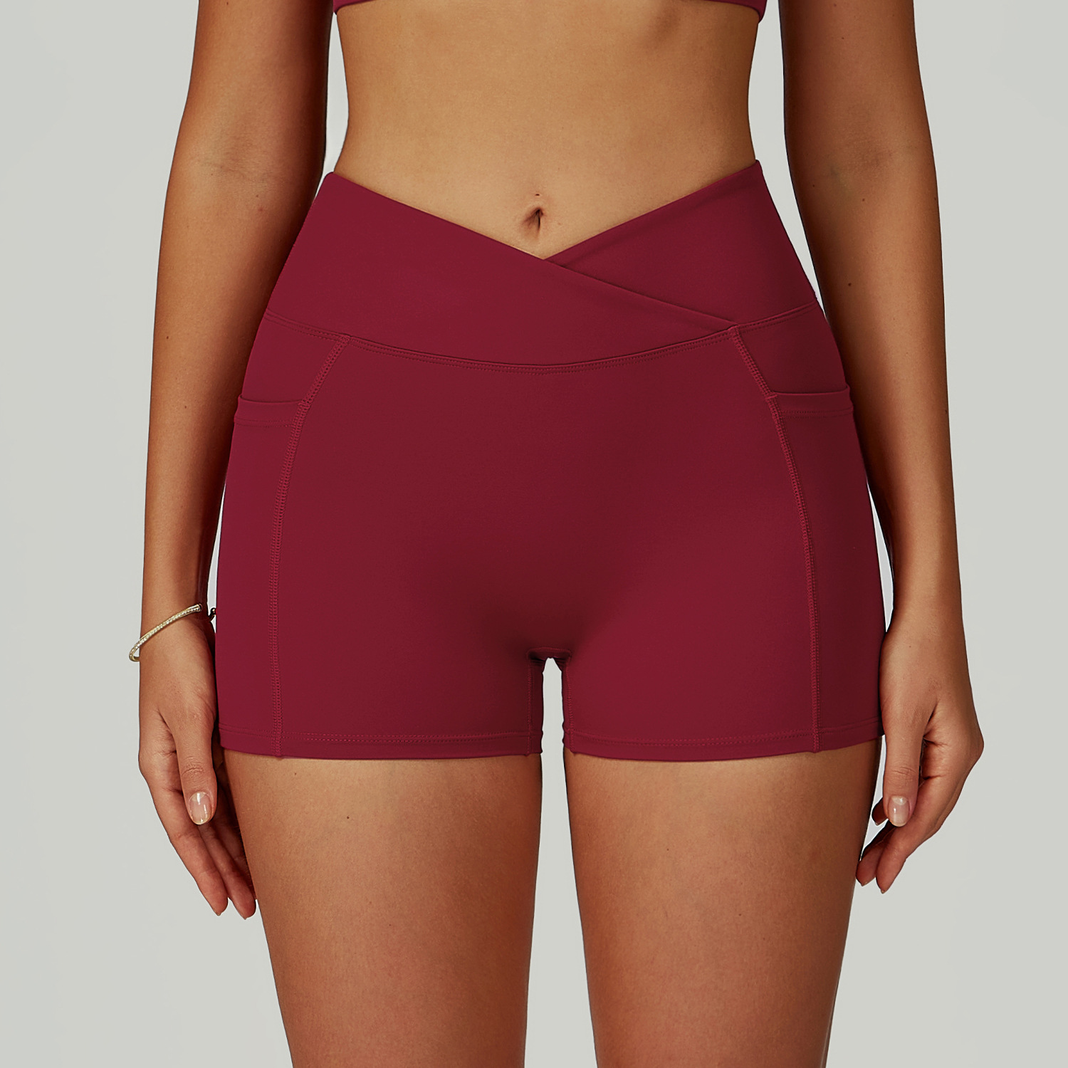 High Waist Yoga Shorts Tight Sports Pants