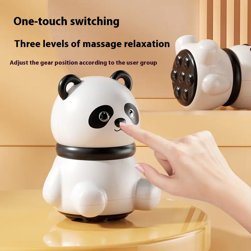 USB Charging Lesser Panda Intelligent Press Type 3 Gear Adjustment Massage Instrument