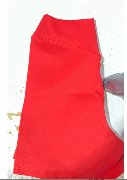 Shaping Sports Shorts For Women Tight Fitting L201 Christmas Red Shorts - Shop at LoveMi