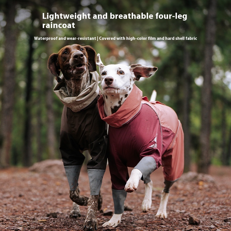 Waterproof Puppy Four-legged Raincoat Pet Dog Shell Jacket