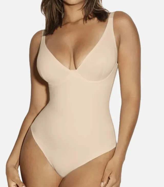New Women's Solid Color Casual Versatile Plastic Jumpsuit Corset Skin S - Shop at LoveMi