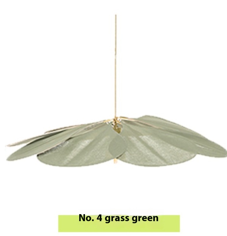 Fabric Dining Room Chandelier Living Room Bedroom Creative Petal Lamp - Image 5