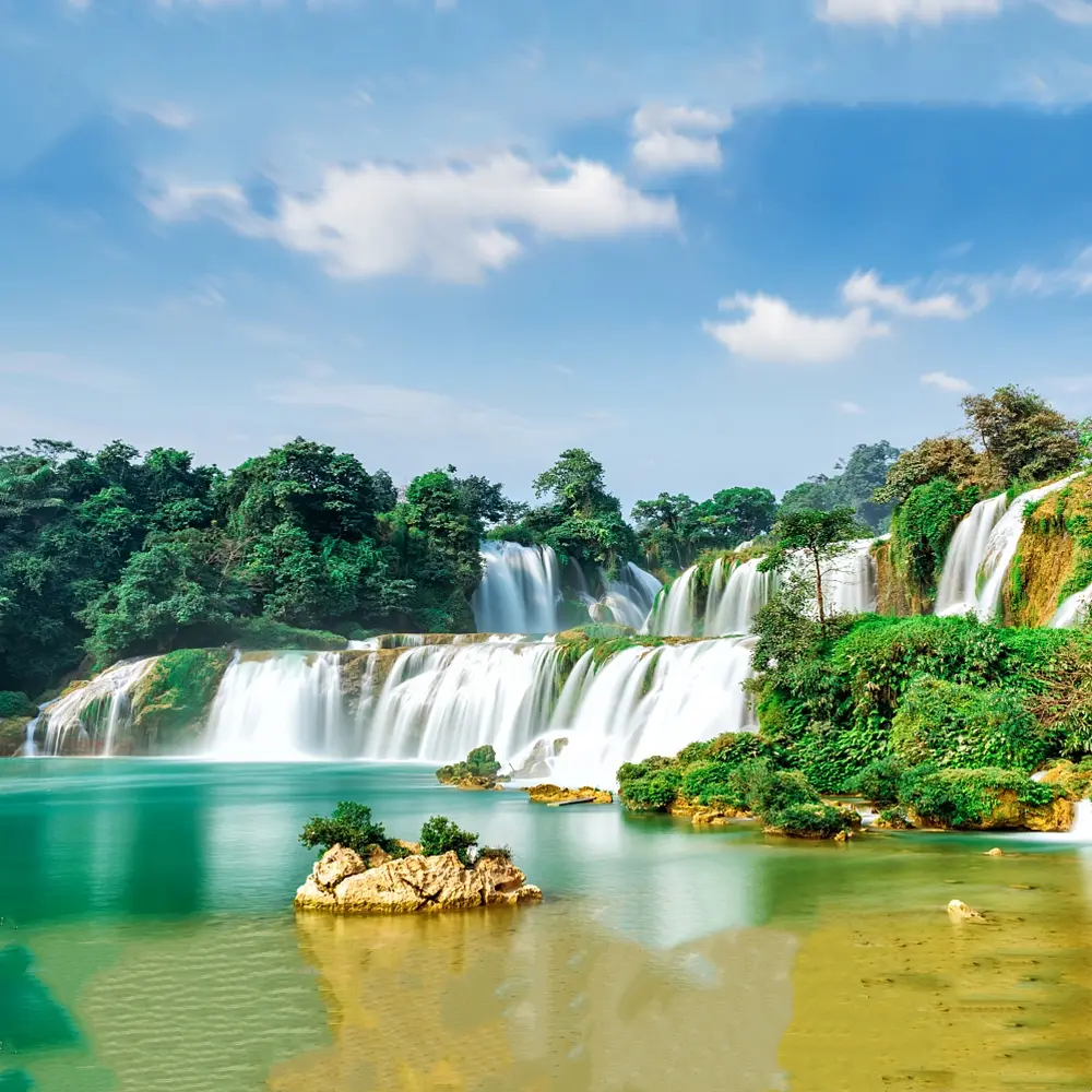 Diamond Painting Full Square Landscape Waterfall Mosaic DIY Landscape Cross