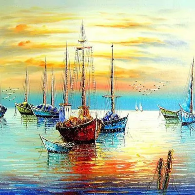 Malen Nach Zahlen - Boote