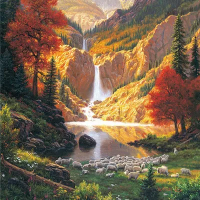 Waterfall Landscape Diamond Painting Full 5d Embroidery