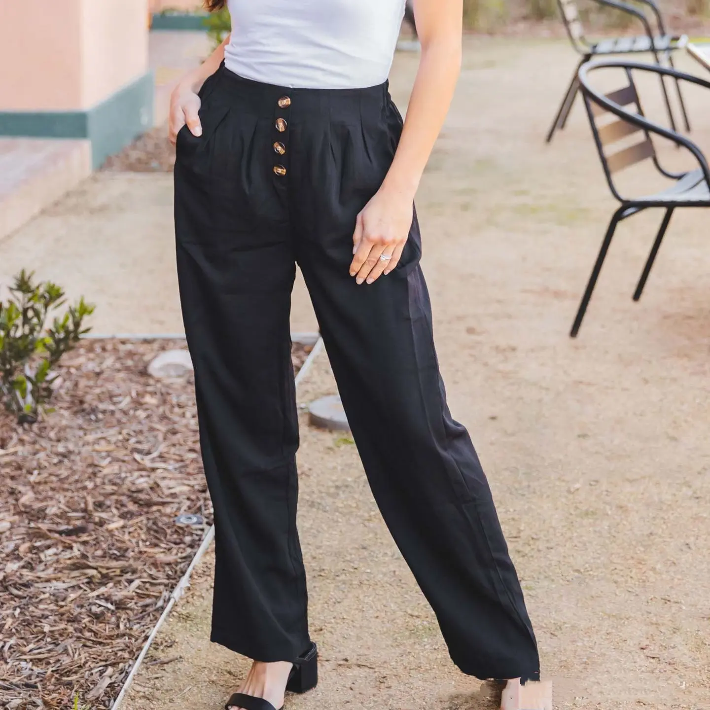 High Waist Temperament Commuting Figure Flattering All-matching Women's Wear Pencil Pants