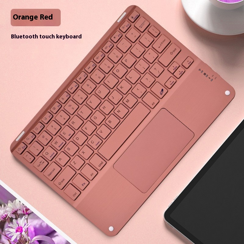 Square Hat Touch Bluetooth Wireless Charging Keyboard - Image 10