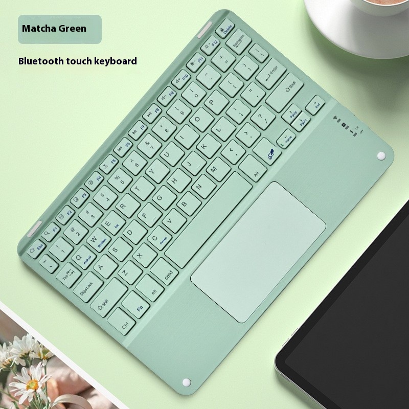 Square Hat Touch Bluetooth Wireless Charging Keyboard - Image 5