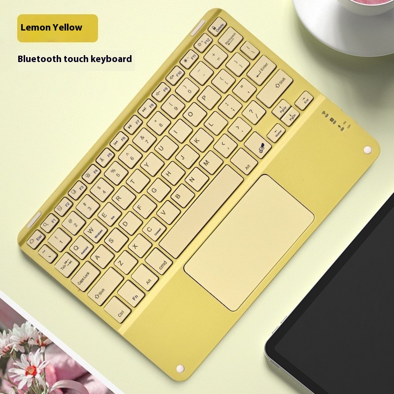 Square Hat Touch Bluetooth Wireless Charging Keyboard