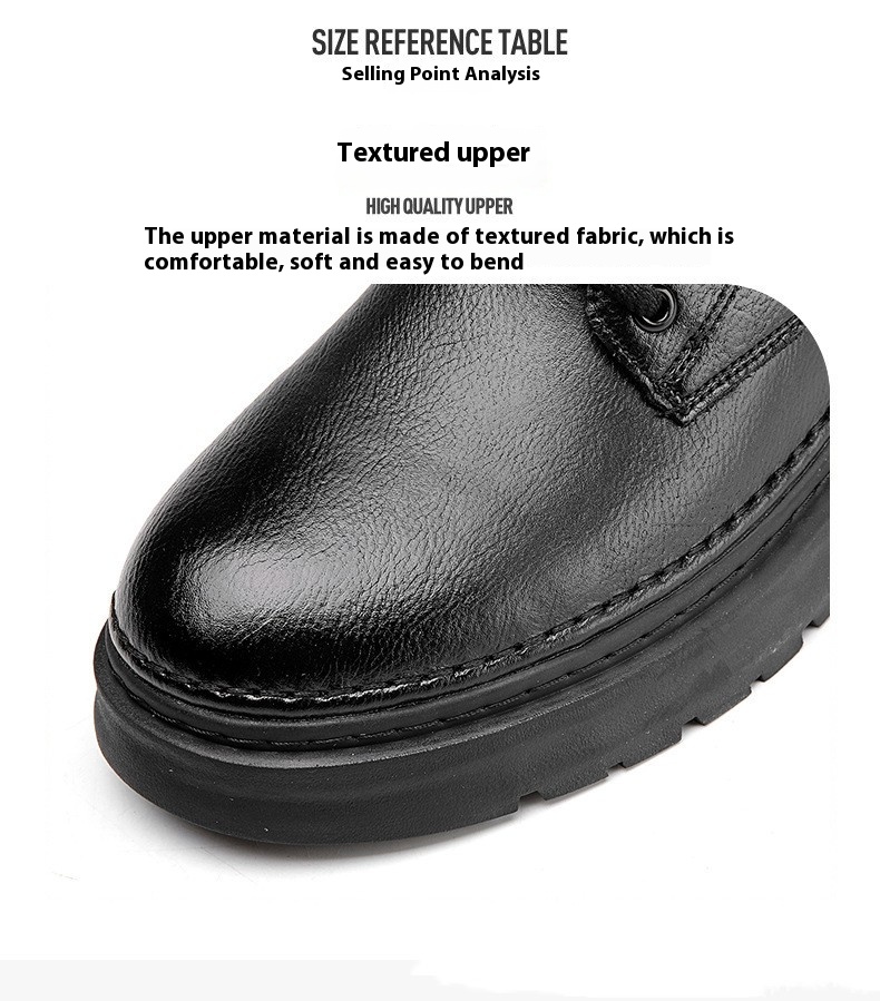 Men’s Martin Boots – Vegan Leather Combat Style in Solid Color