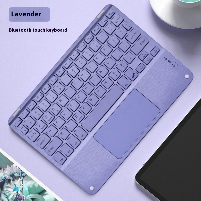 Square Hat Touch Bluetooth Wireless Charging Keyboard - Image 3