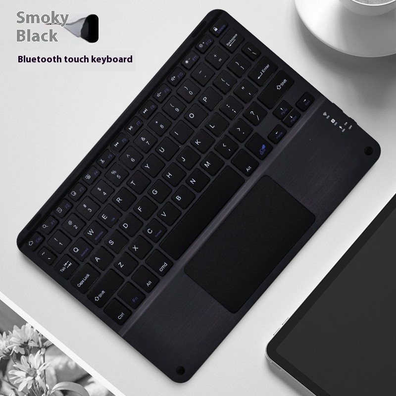 Square Hat Touch Bluetooth Wireless Charging Keyboard - Image 9
