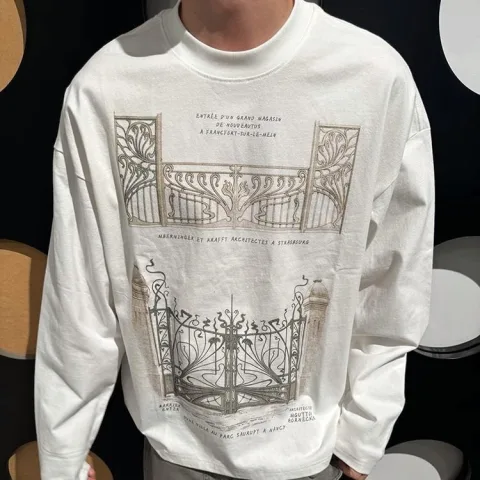 Spring and Autumn Pure Cotton Men and Women Loose