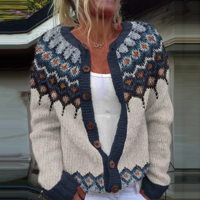 3D Digital Printing Cardigan Knitted Coat Hwj165400 - Shop at LoveMi