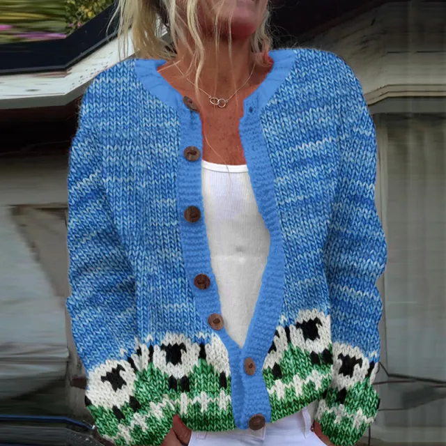 3D Digital Printing Cardigan Knitted Coat Hwje308Ece37 Xl - Shop at LoveMi