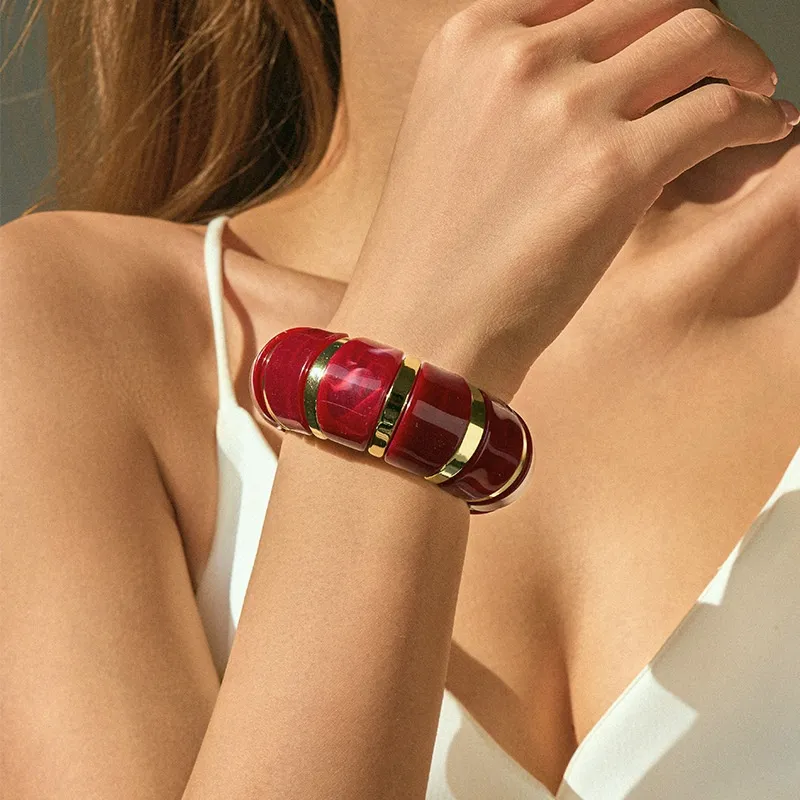 Ins Fashion Acrylic Bracelet Temperament Geometric Jewelry For Women - Ab001213