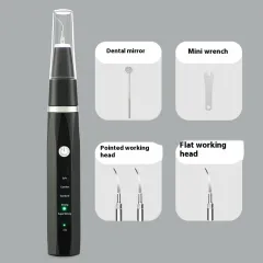 Dental Stone Remover For Dogs Ultrasonic Tooth Cleaning Instrument - Black - View 1