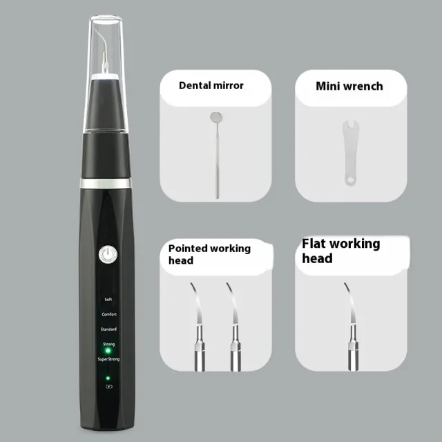 Dental Stone Remover For Dogs Ultrasonic Tooth Cleaning Instrument Black - Shop at LoveMi