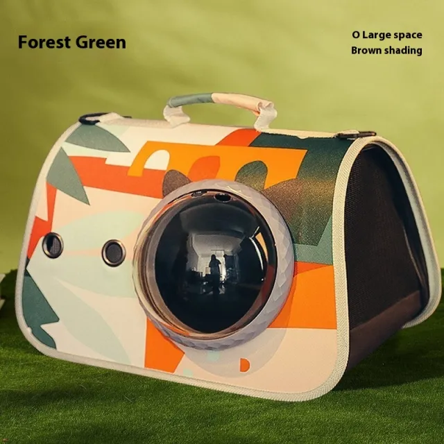 Outdoor Portable Large Capacity Cat Bag Forest Green - Shop at LoveMi