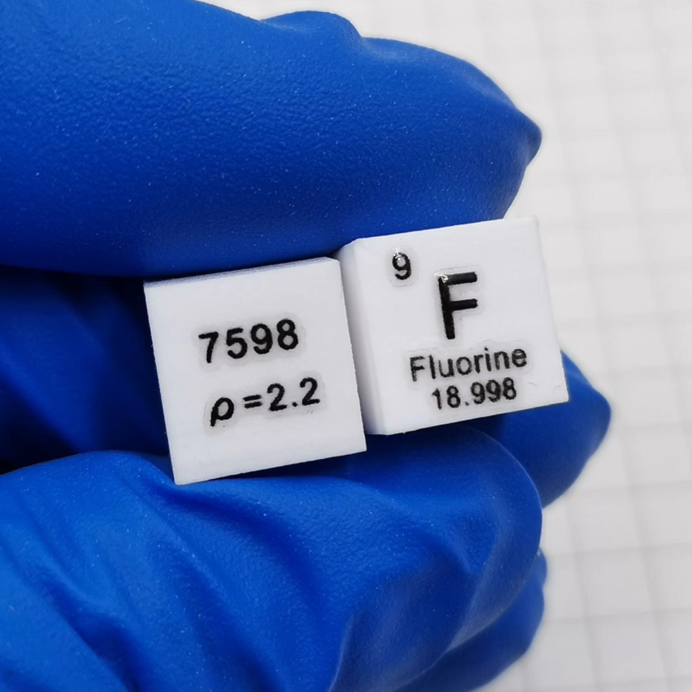 Physical Collection Of Periodic Table Particles And Blocks